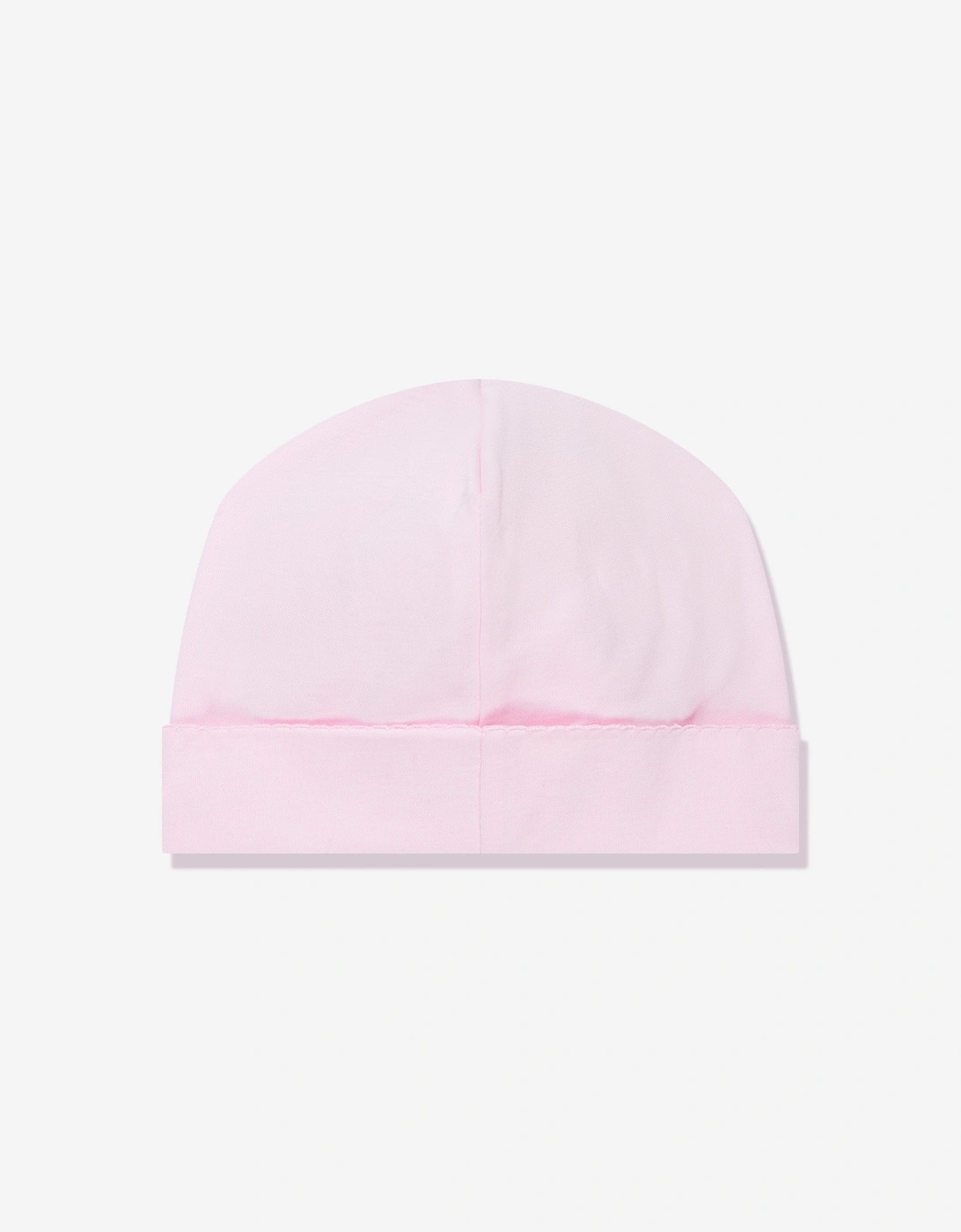 Baby Girls Sweet Gingerbread Embroidered Hat in Pink