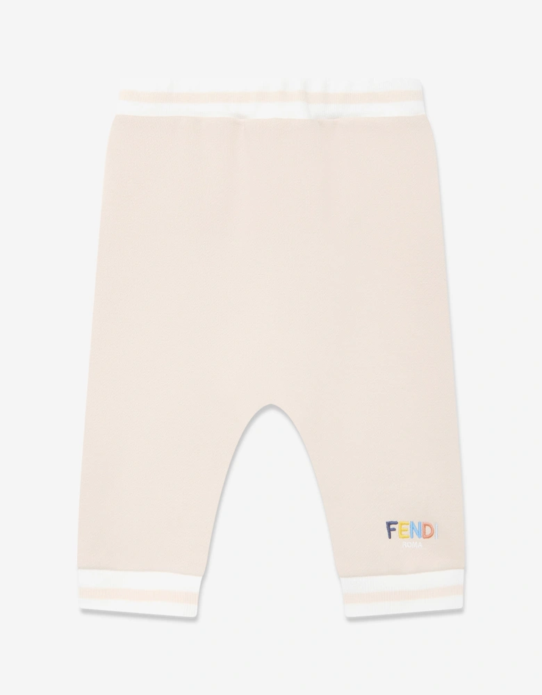 Baby Logo Joggers in Beige