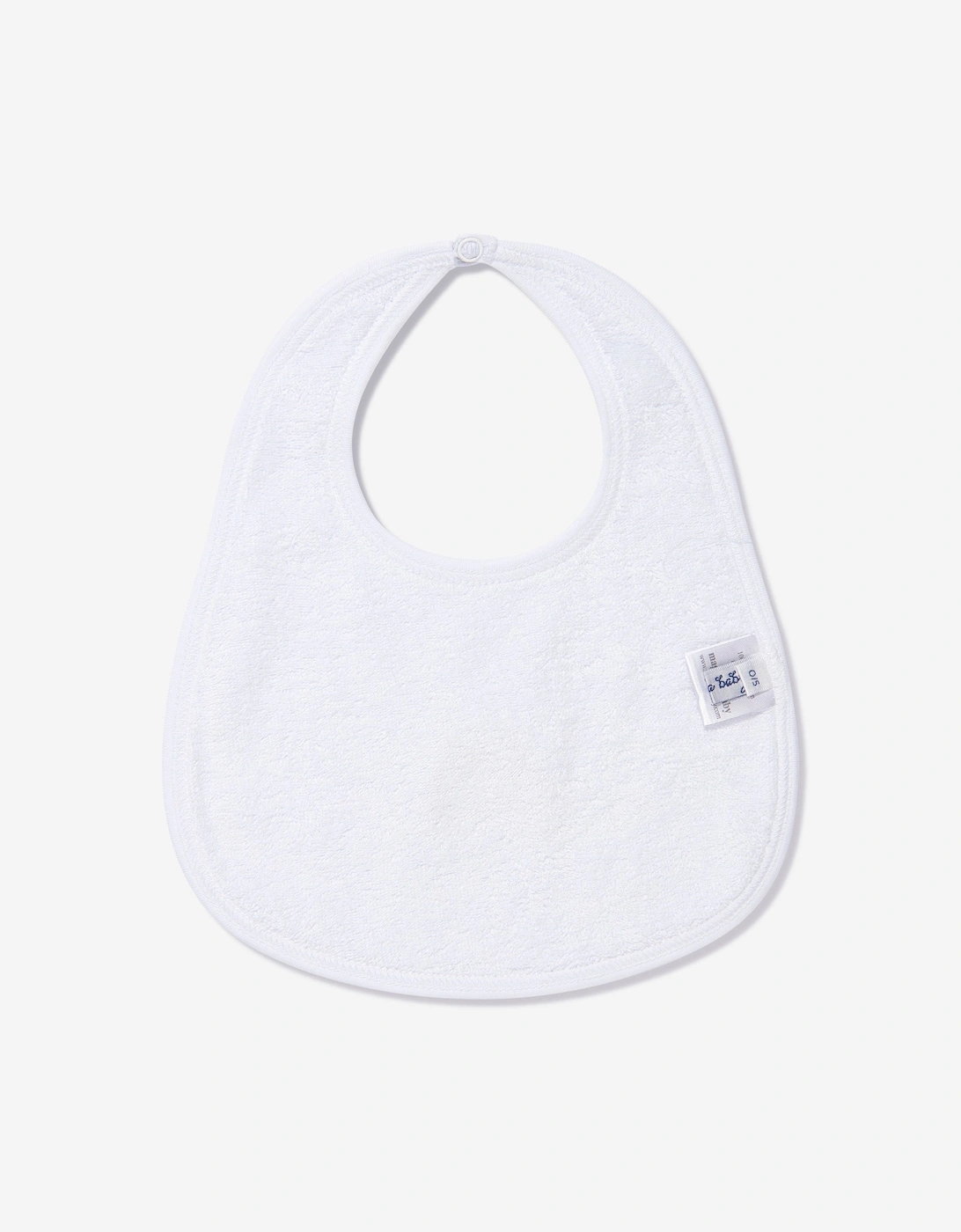 Baby Boys Sweet Gingerbread Embroidered Bib in Blue