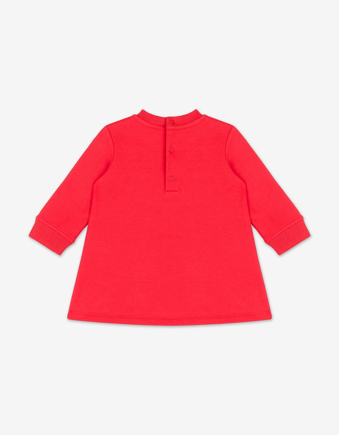 Baby Girls Bear Sweater Dress in Red