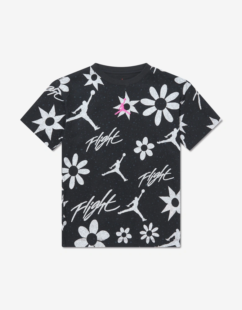 Jordan Girls Essentials AOP T-Shirt in Black