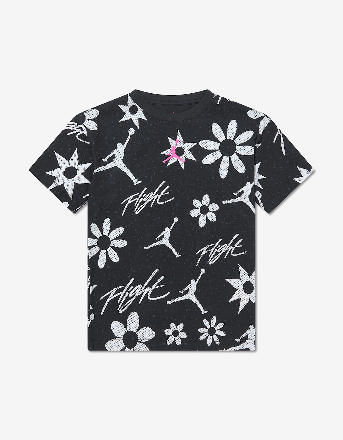 Jordan Girls Essentials AOP T-Shirt in Black, 5 of 4