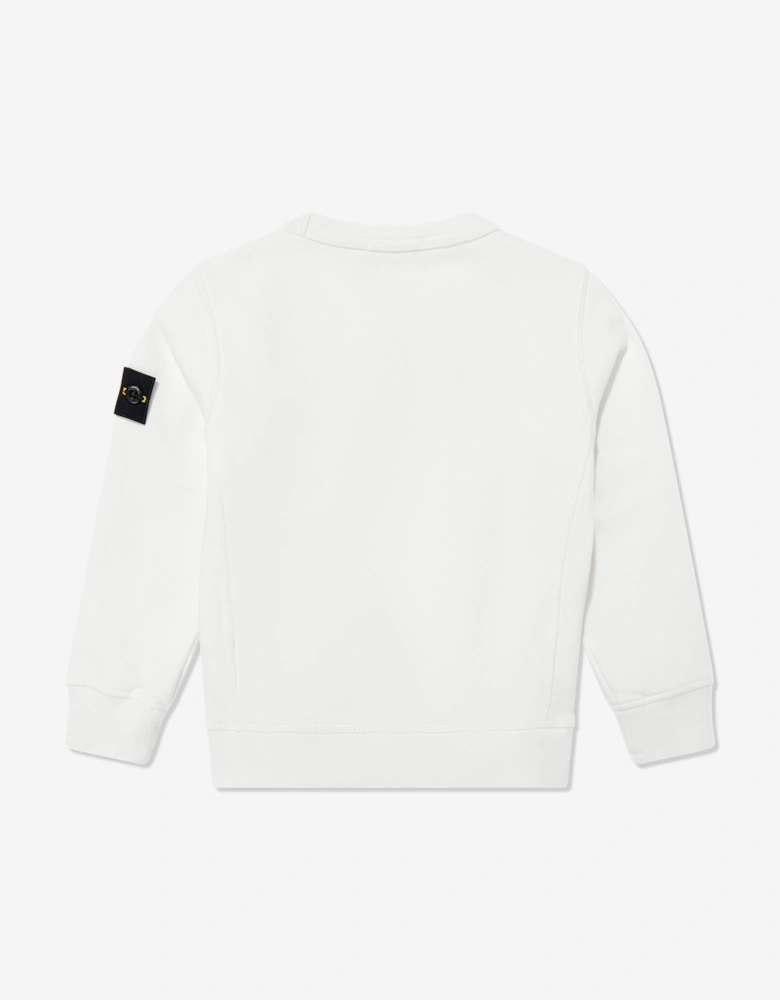 Boys Logo Sweatshirt in Ivory