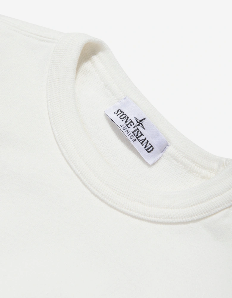 Boys Logo Sweatshirt in Ivory