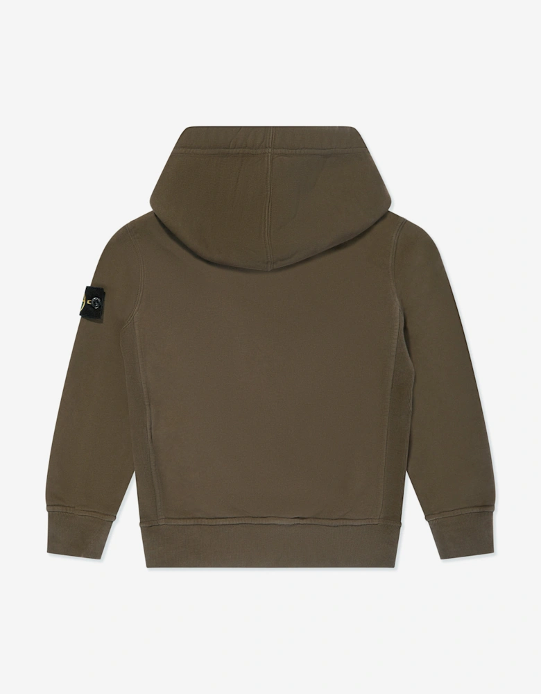 Boys Logo Hoodie in Green