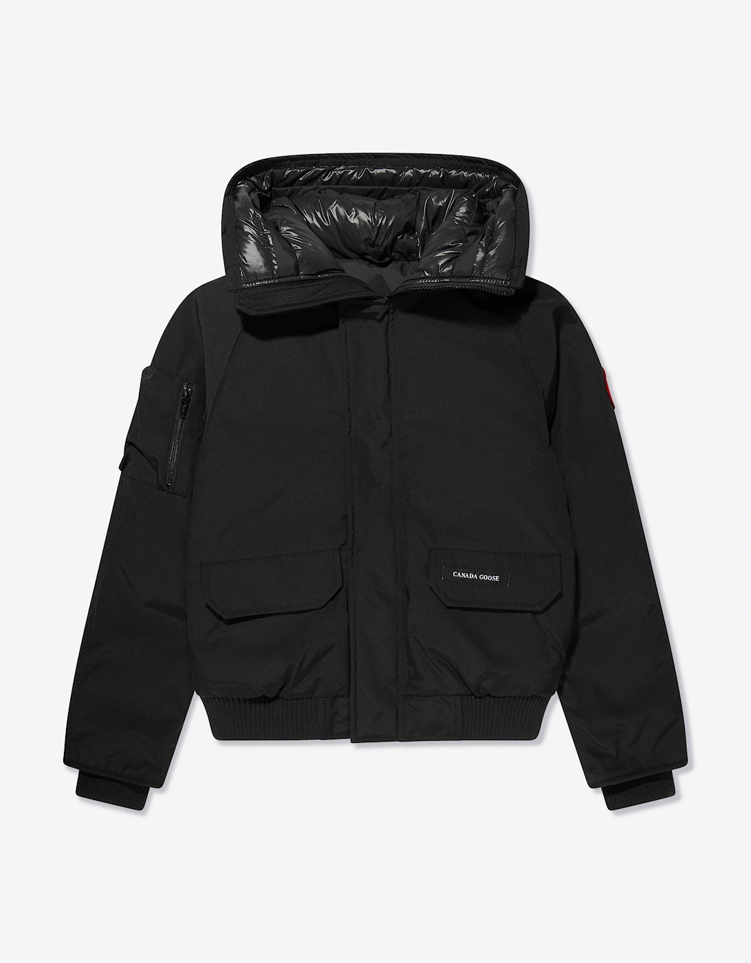 Girl's Canada Goose Kids Chilliwack Bomber in Black - Size: XS 6 yrs