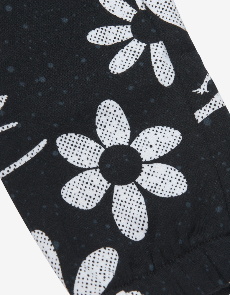 Jordan Girls Floral Flight AOP Joggers in Black