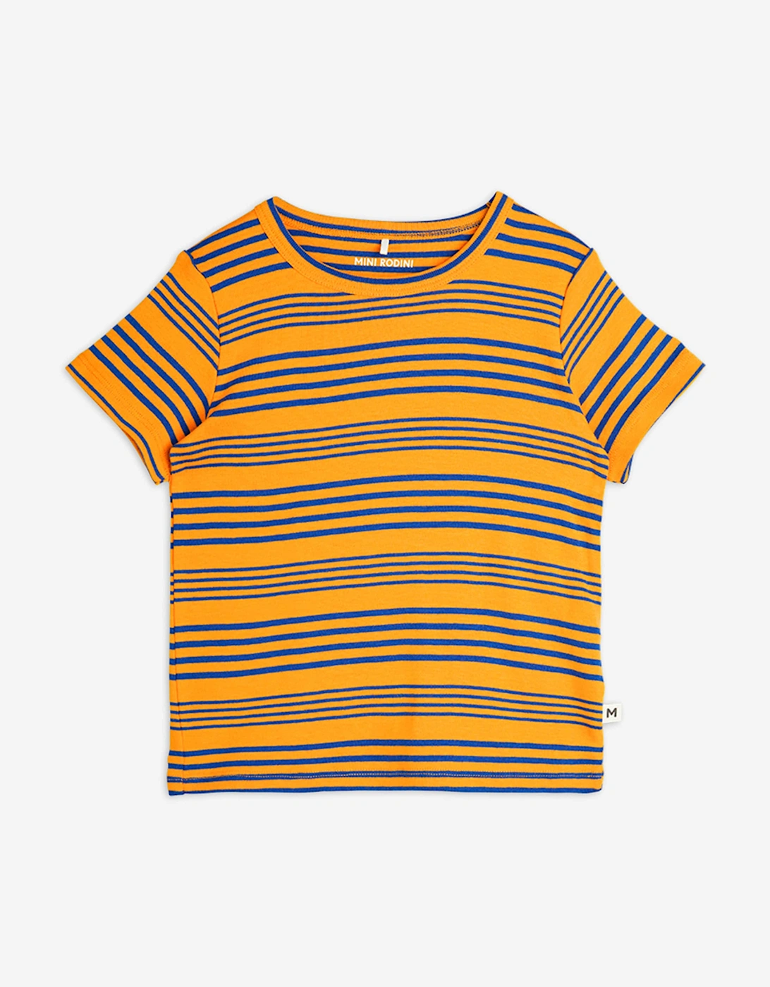 Kids Striped T-Shirt in Orange, 6 of 5