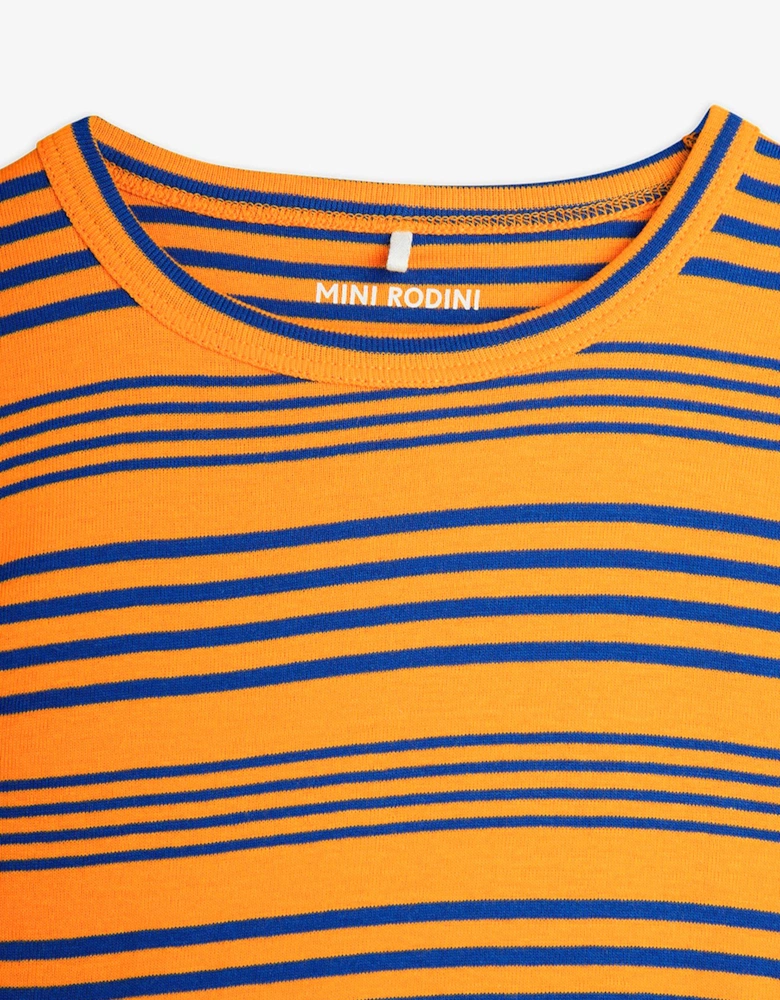Kids Striped T-Shirt in Orange