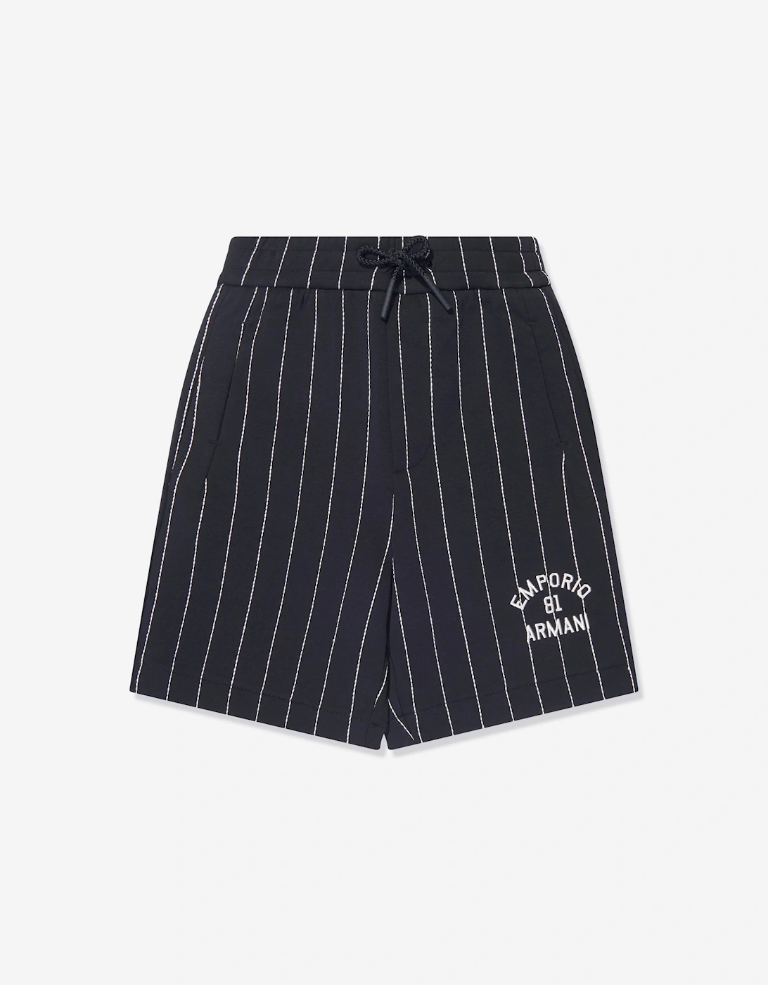 Boys Striped Shorts In Navy, 5 of 4