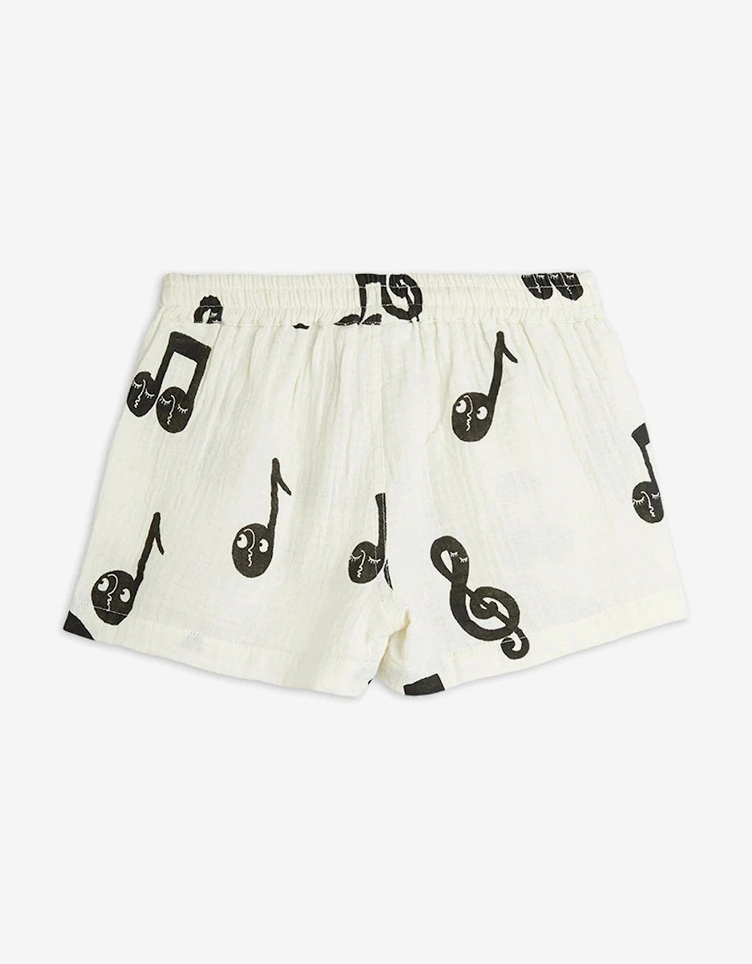 Kids Note AOP Muslin Shorts in White