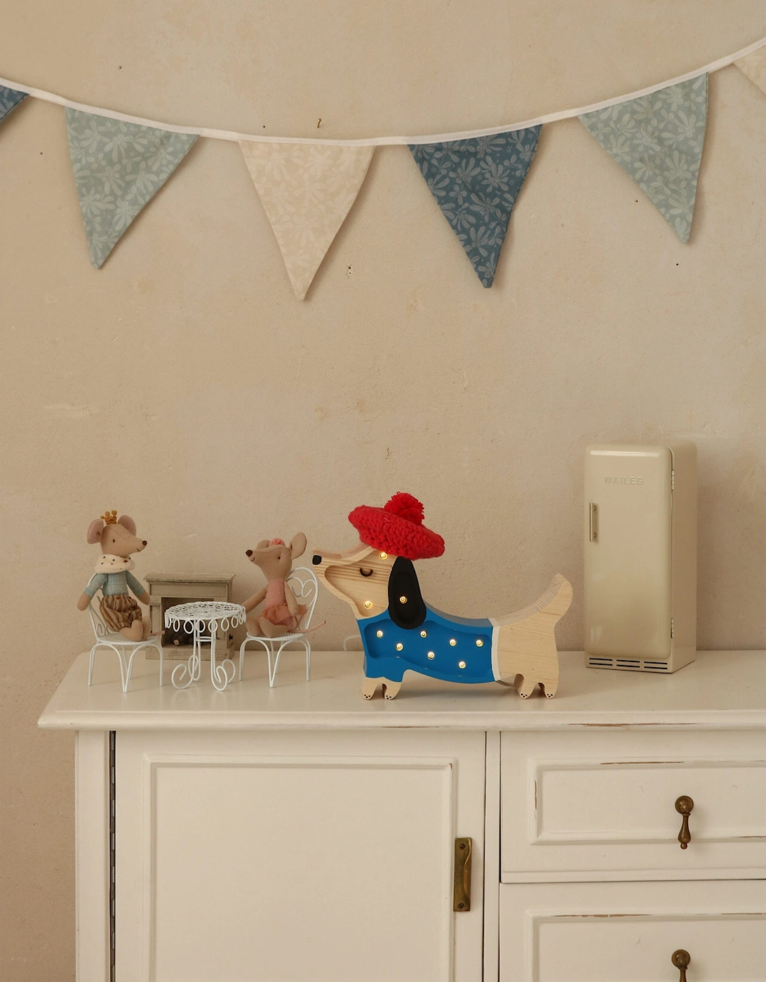 Puppy Mini Lamp in Blue (23x14x5 cm)