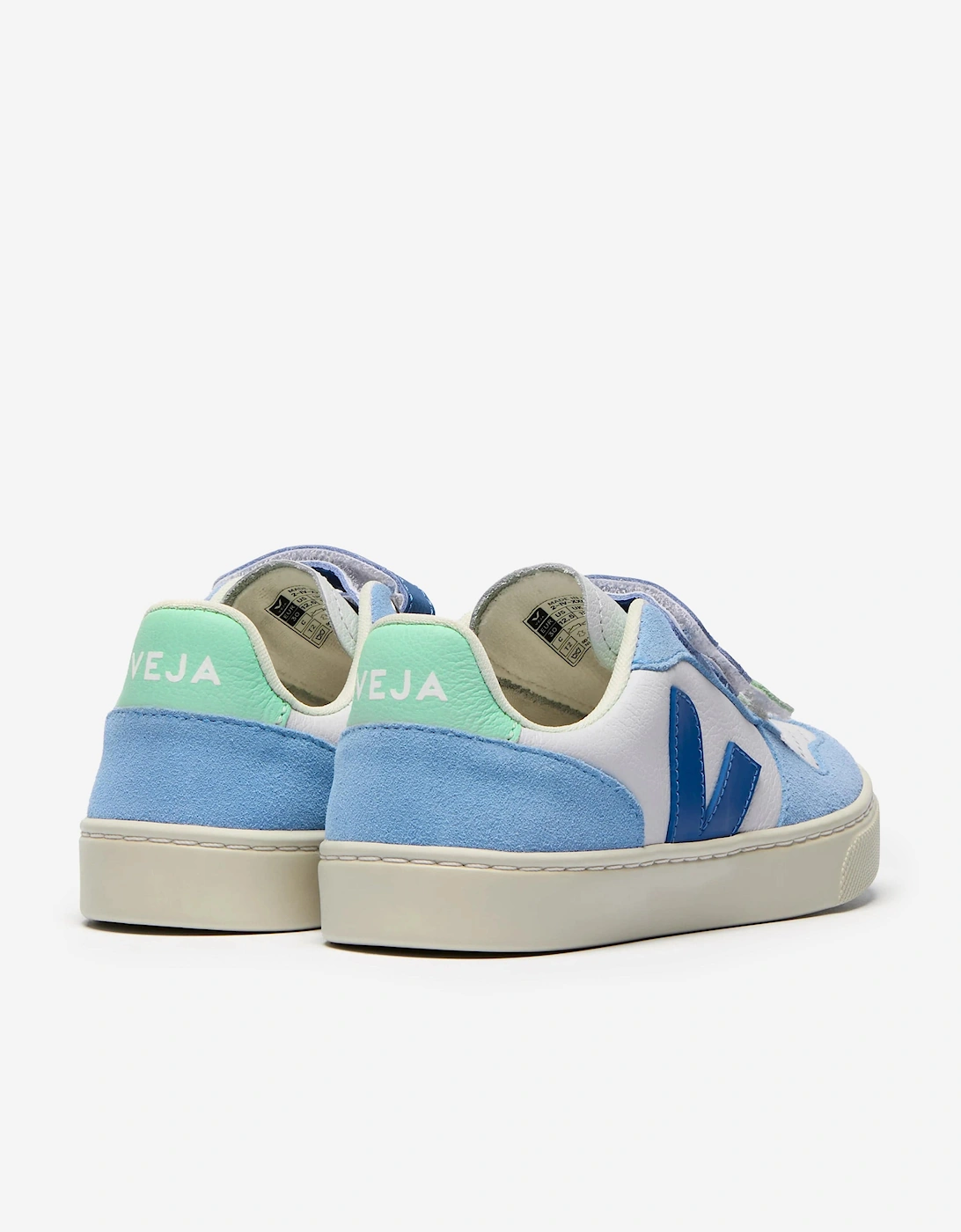 Kids Chromefree Leather Small V-10 Trainers in Blue