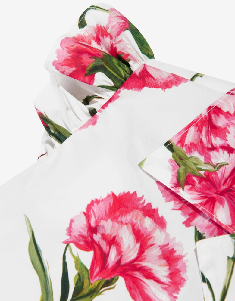 Girls Carnation Blouse in White