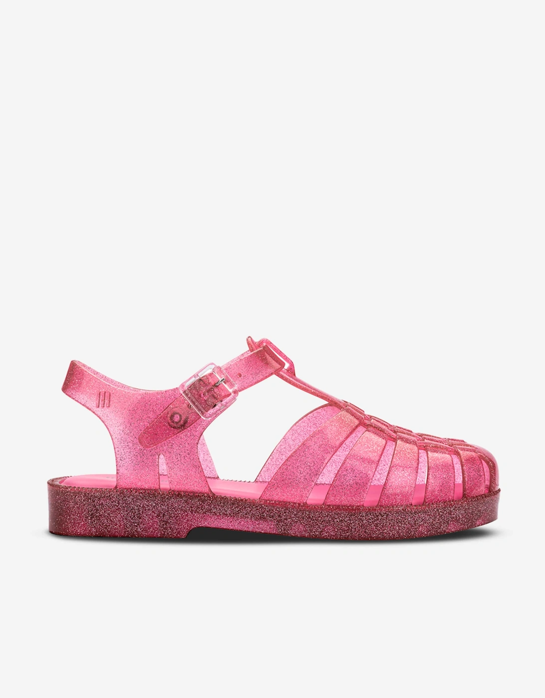 Girls Possession Shiny Sandals in Pink, 4 of 3