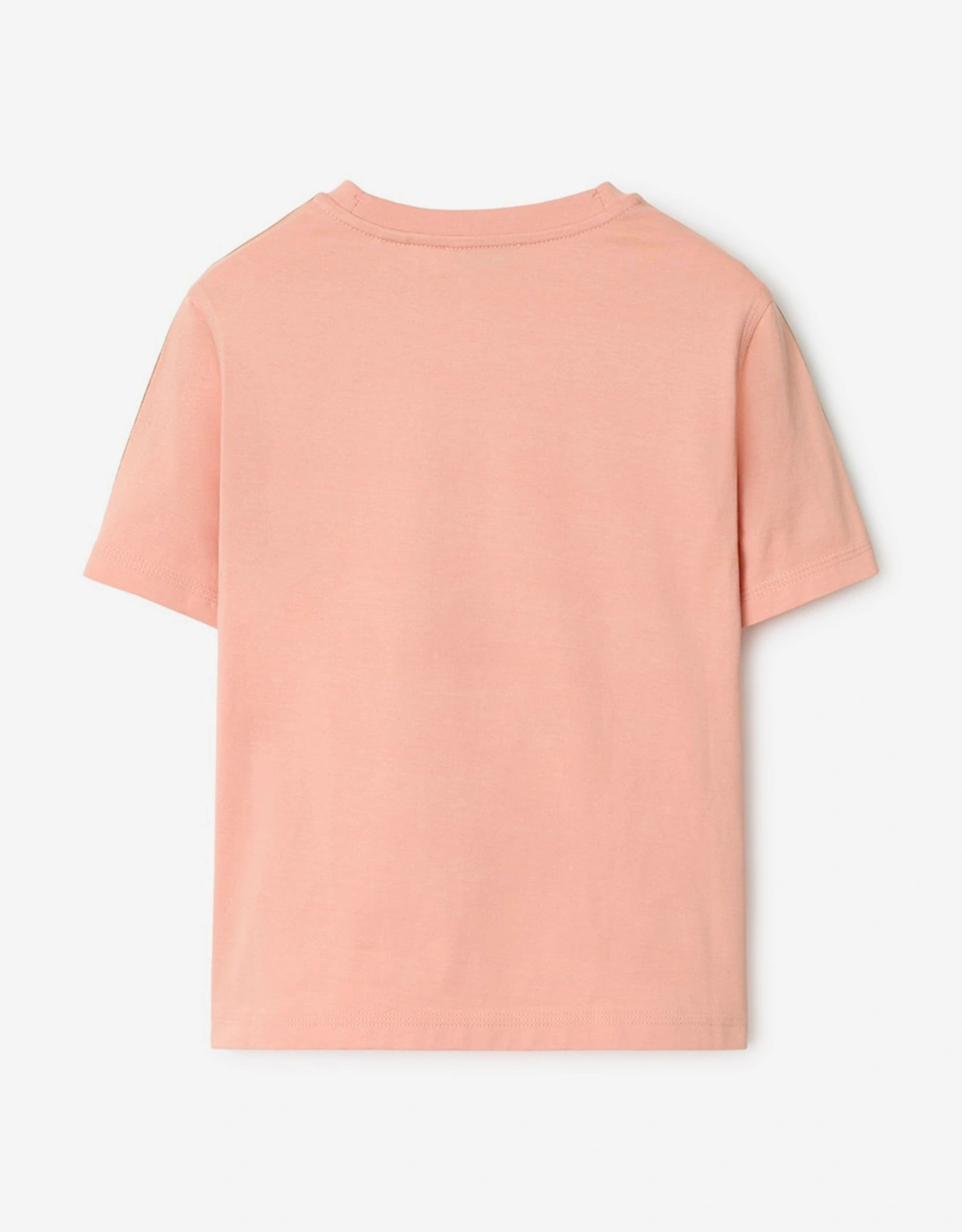 Girls Cedar Check Tape T-Shirt in Pink