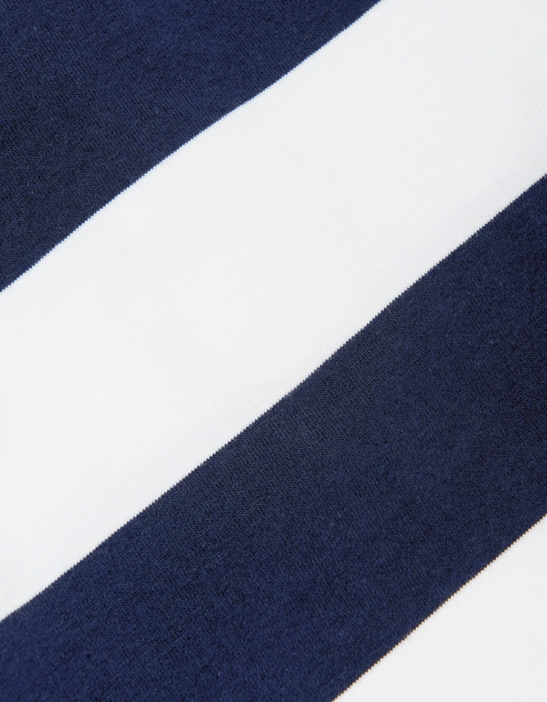 Boys Striped Jersey Rugby Shirt in Navy