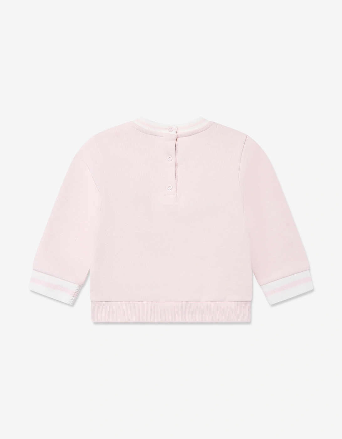 Baby Girls Animal Logo Sweatshirt in Pink