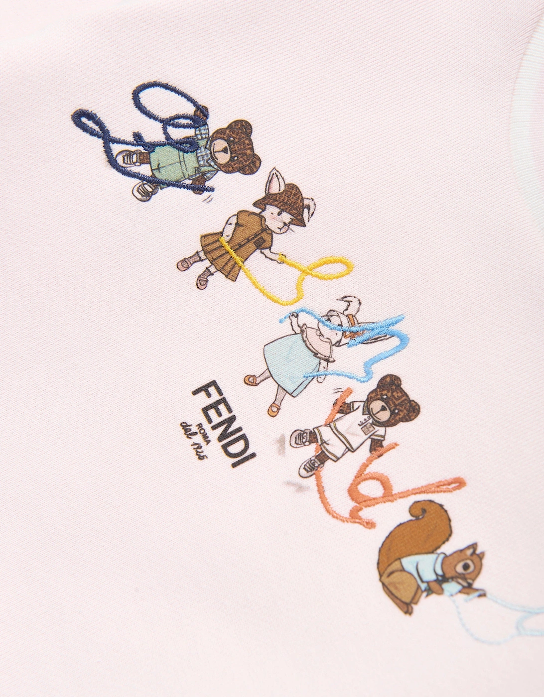 Baby Girls Animal Logo Sweatshirt in Pink