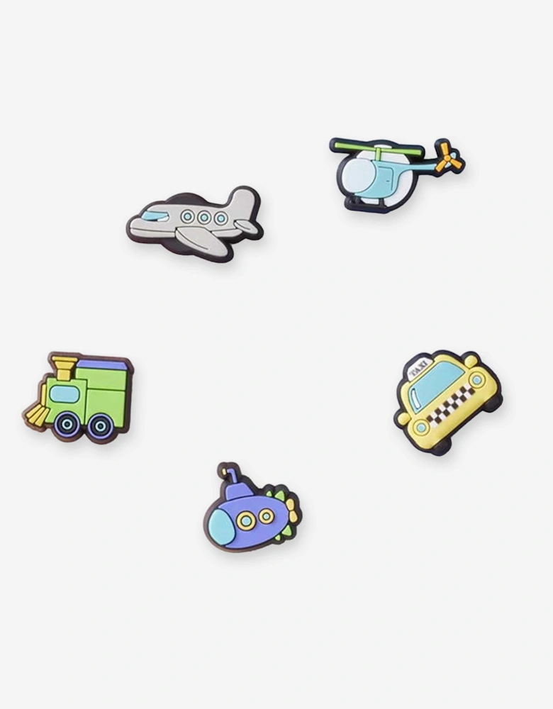 Kids Tiny Vehicles Jibbitz™ Charm 5 Pack in Multicolour