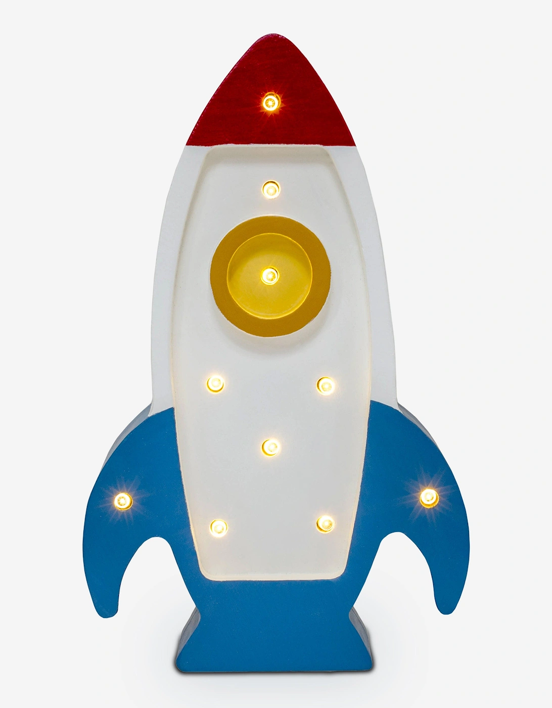 Space Rocket Mini Lamp in White (13x22x5.5 cm), 5 of 4