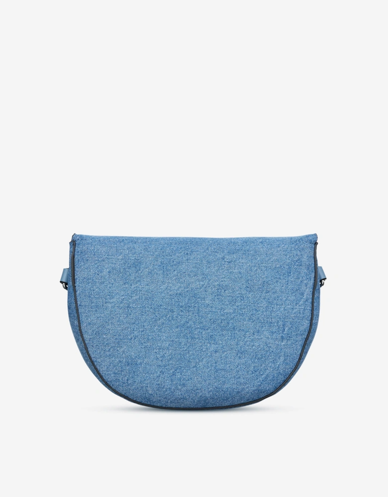Bigs Denim Flap Bag in Blue (24.5cm)