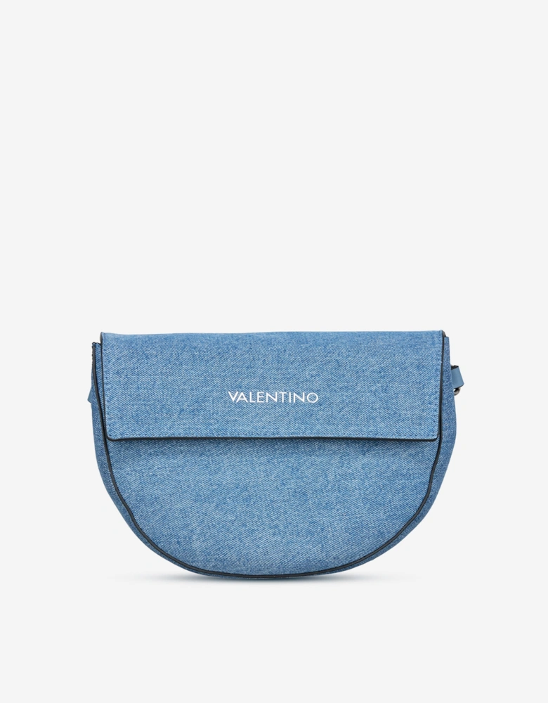 Bigs Denim Flap Bag in Blue (24.5cm)