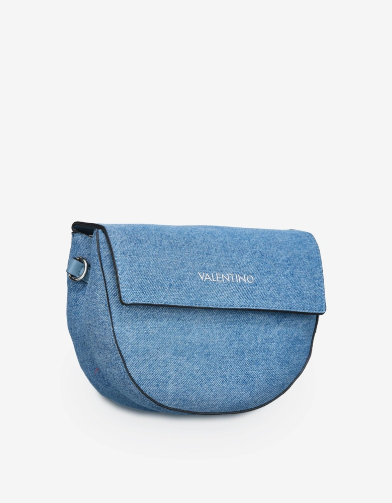 Bigs Denim Flap Bag in Blue (24.5cm)
