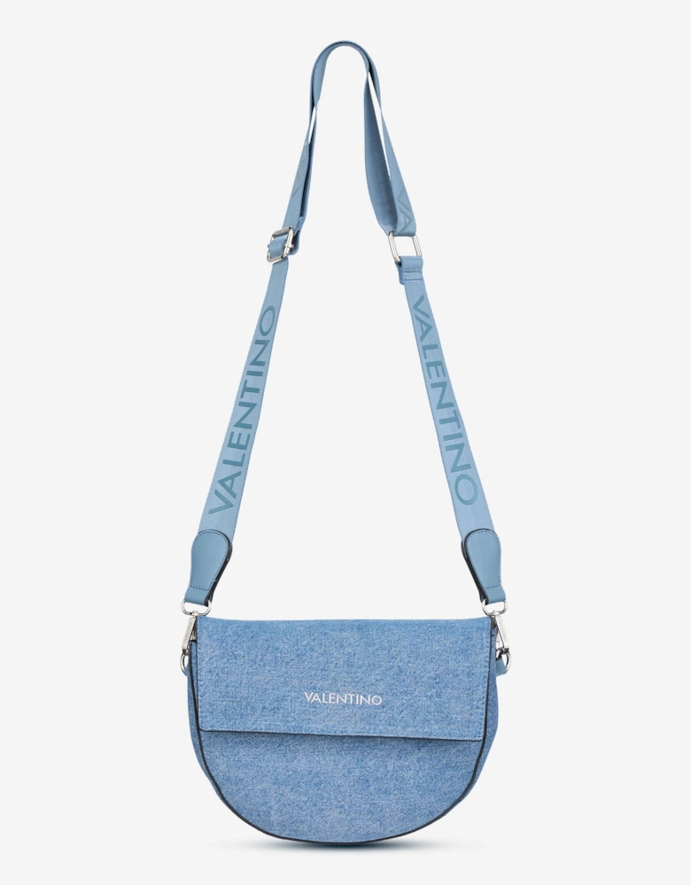 Bigs Denim Flap Bag in Blue (24.5cm)