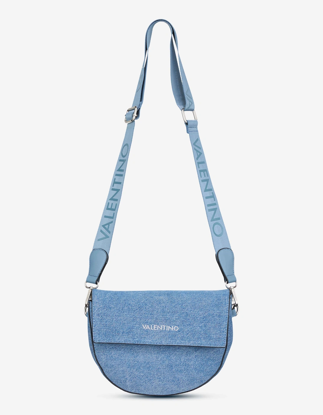 Bigs Denim Flap Bag in Blue (24.5cm)
