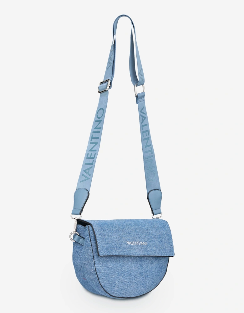 Bigs Denim Flap Bag in Blue (24.5cm)