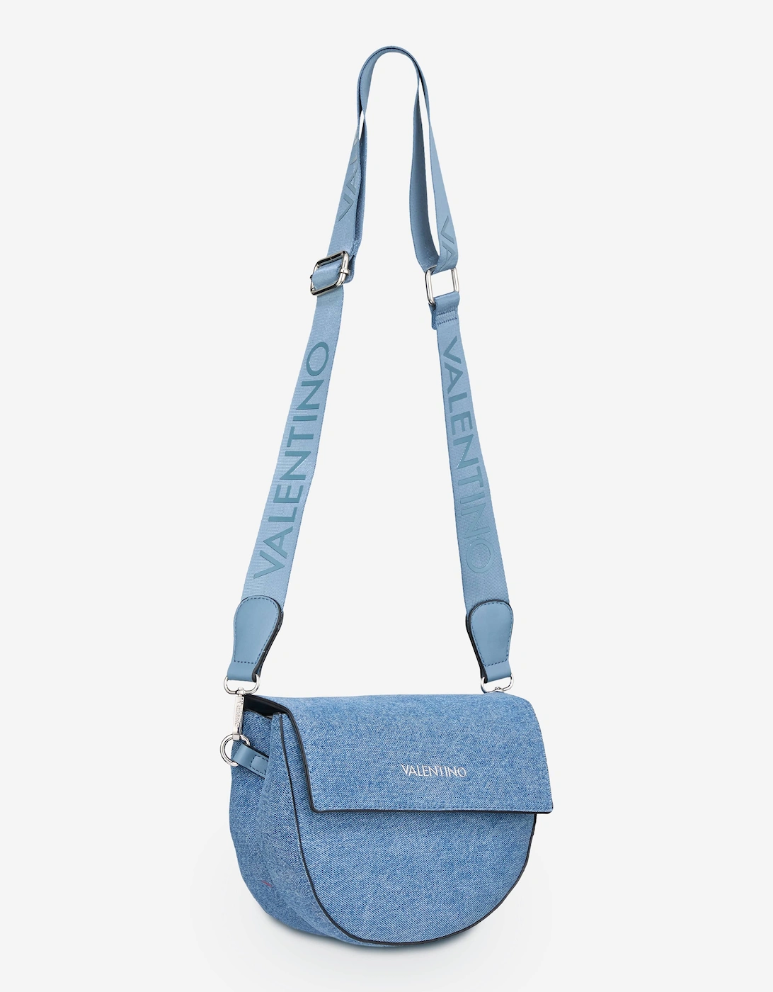 Bigs Denim Flap Bag in Blue (24.5cm)