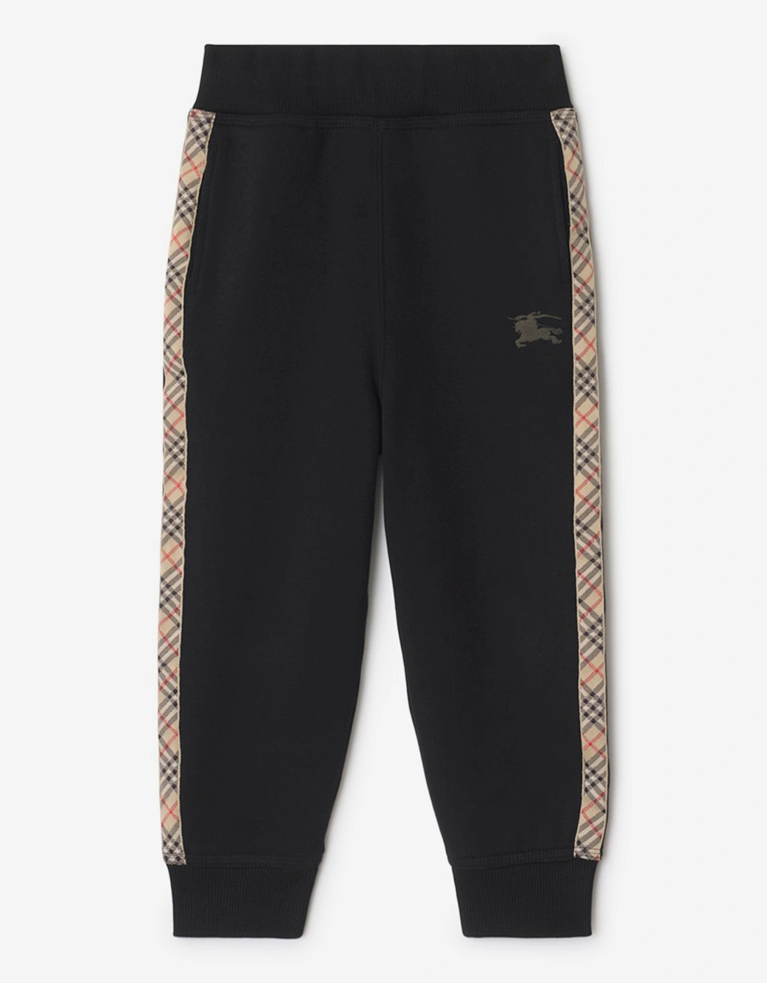 Burberry Boy's Burberry Boys Jackson Check Tape Joggers in Black