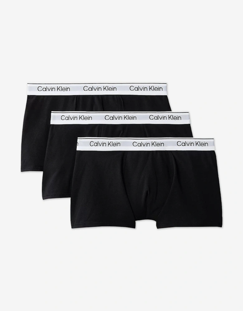 Boys 3 Pack Boxer Shorts Set in Black