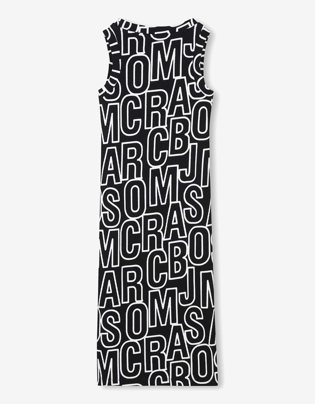 Girls Sleeveless Logo Dress in Black
