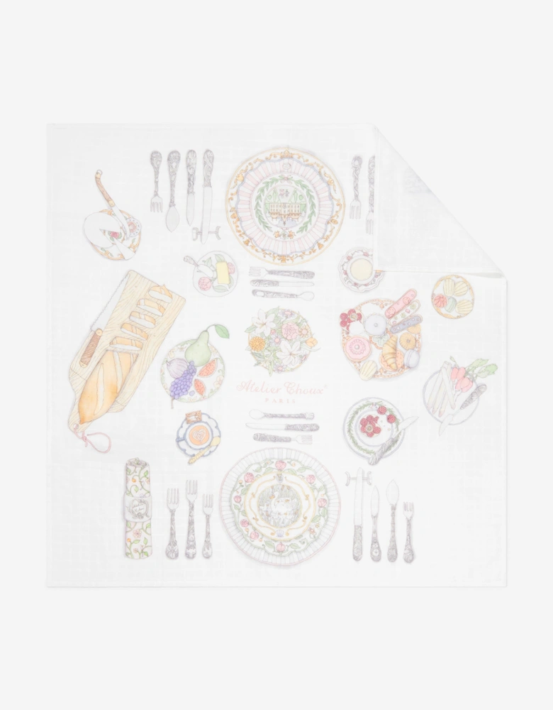 Baby Bon Appétit Swaddle in White (100cm)
