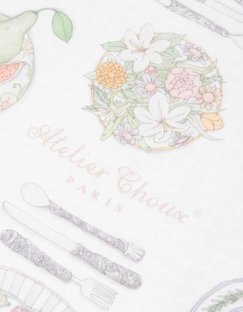 Baby Bon Appétit Swaddle in White (100cm)
