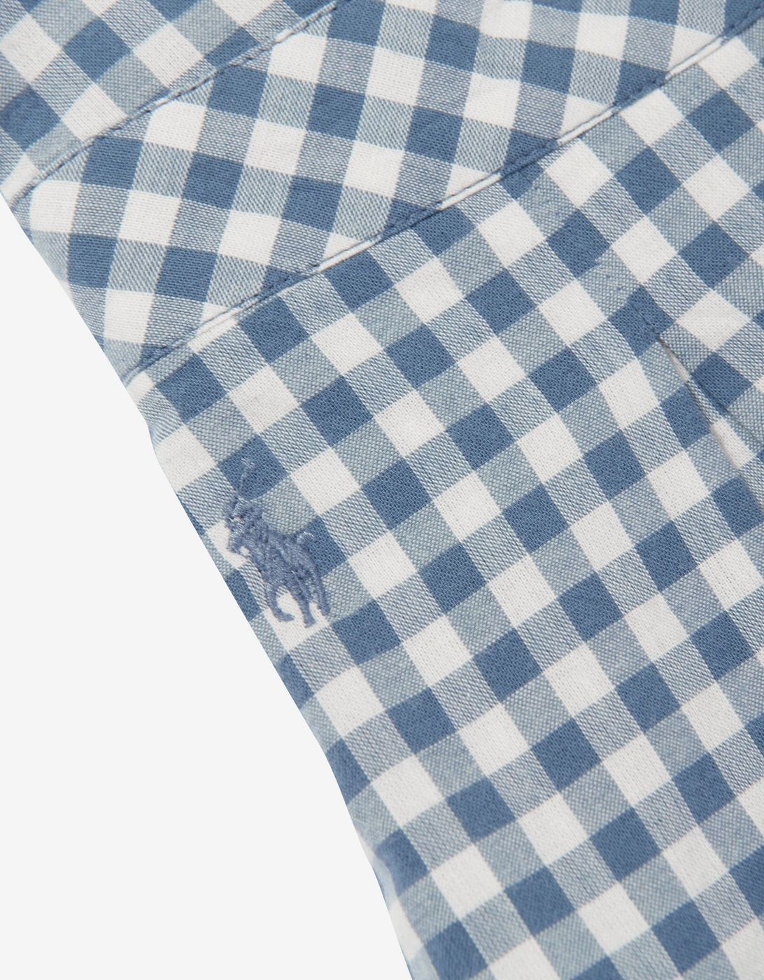 Girls Gingham Playsuit in Blue