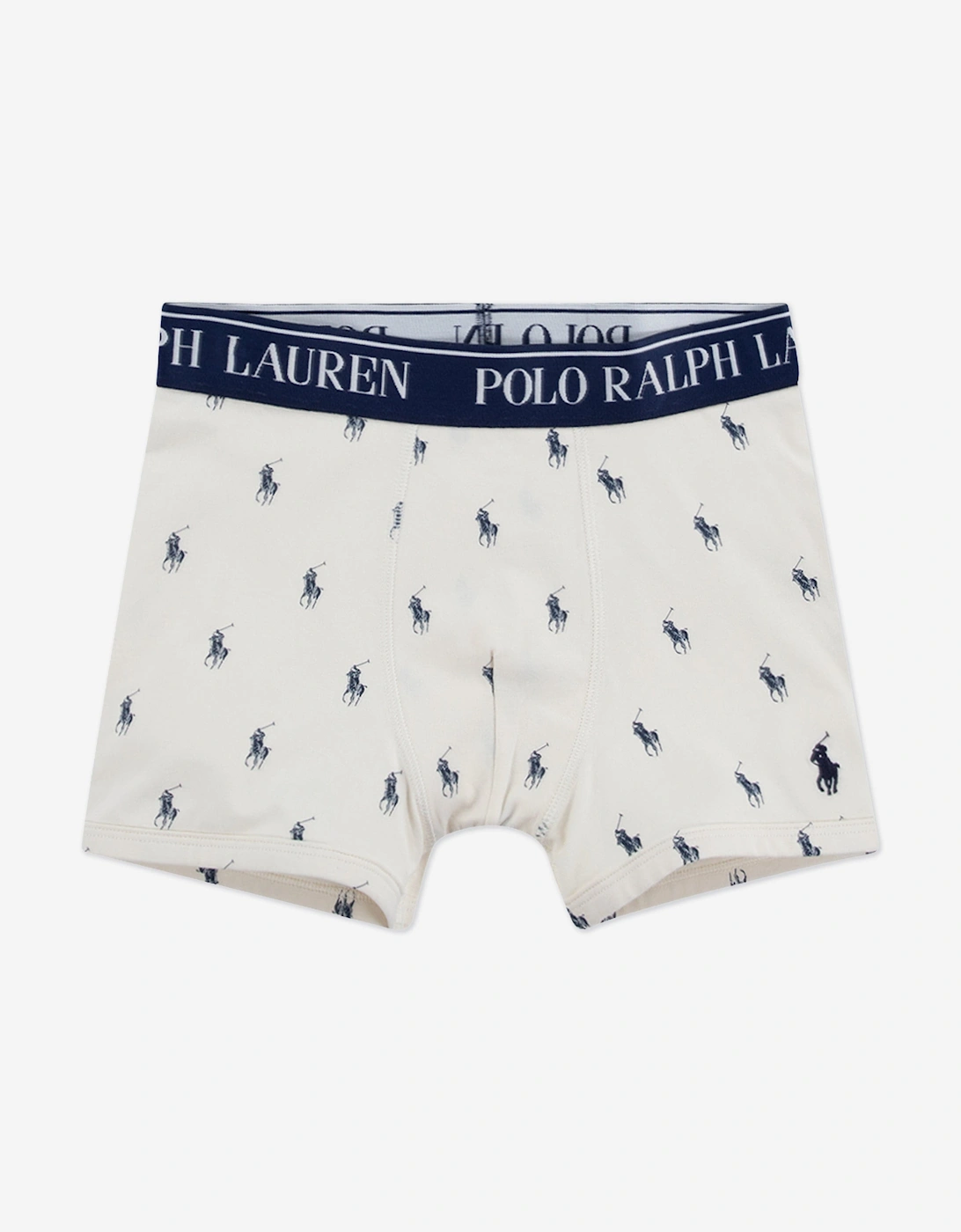 Boys Cotton Stretch 3 Pack Boxer Shorts Set in Blue