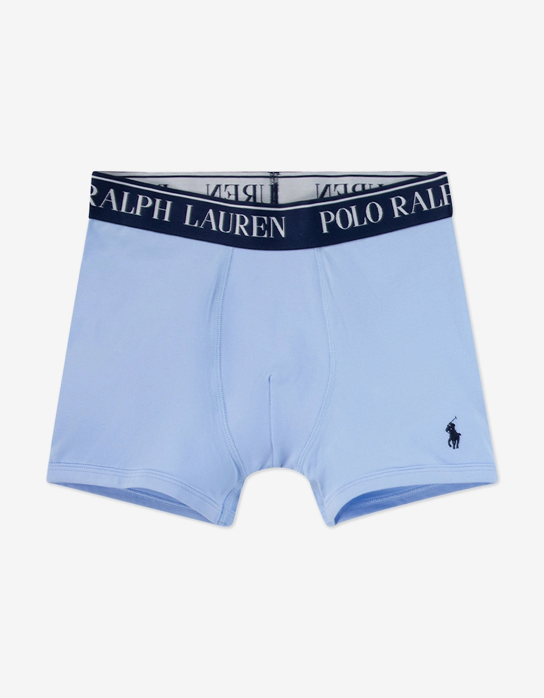 Boys Cotton Stretch 3 Pack Boxer Shorts Set in Blue