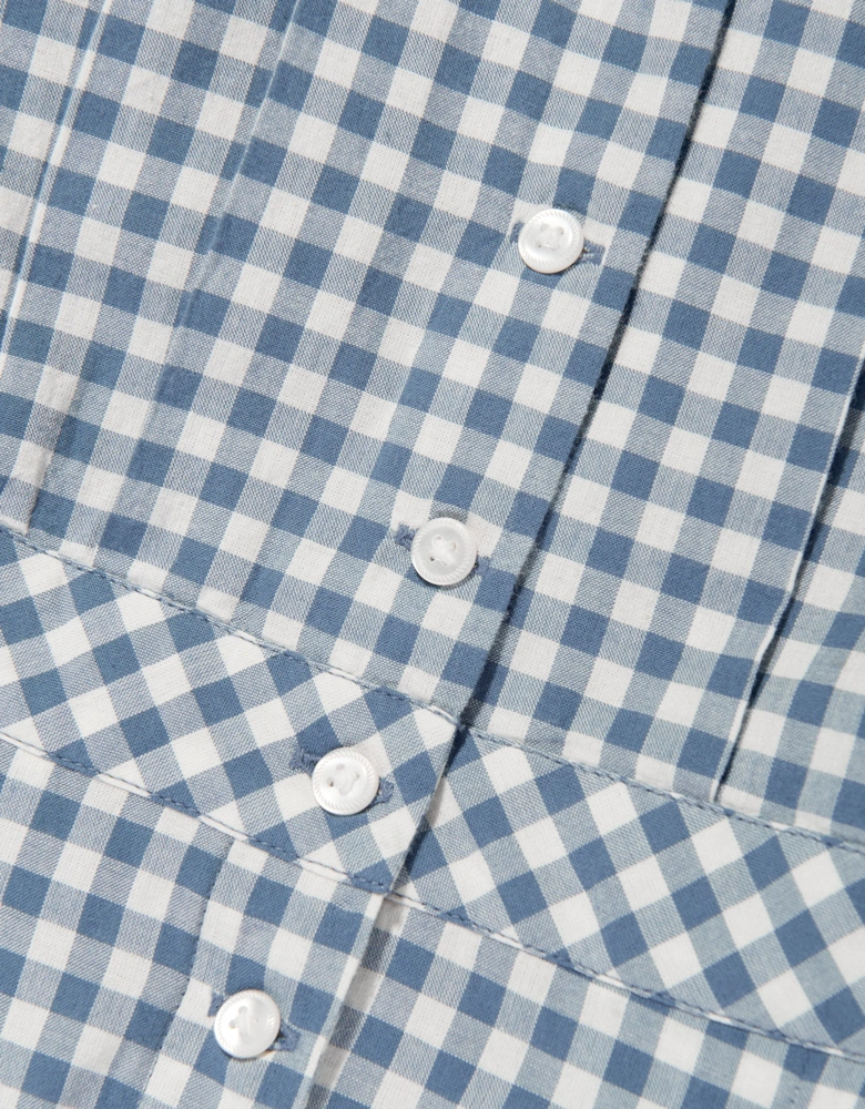 Girls Gingham Playsuit in Blue