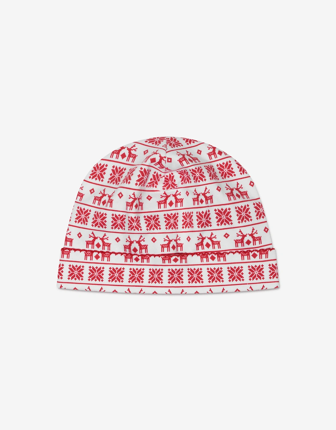 Baby Fair Isle Hat in Red, 5 of 4