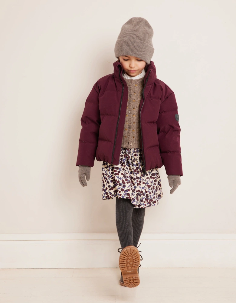 Kids Benji Puffer Jacket in Red