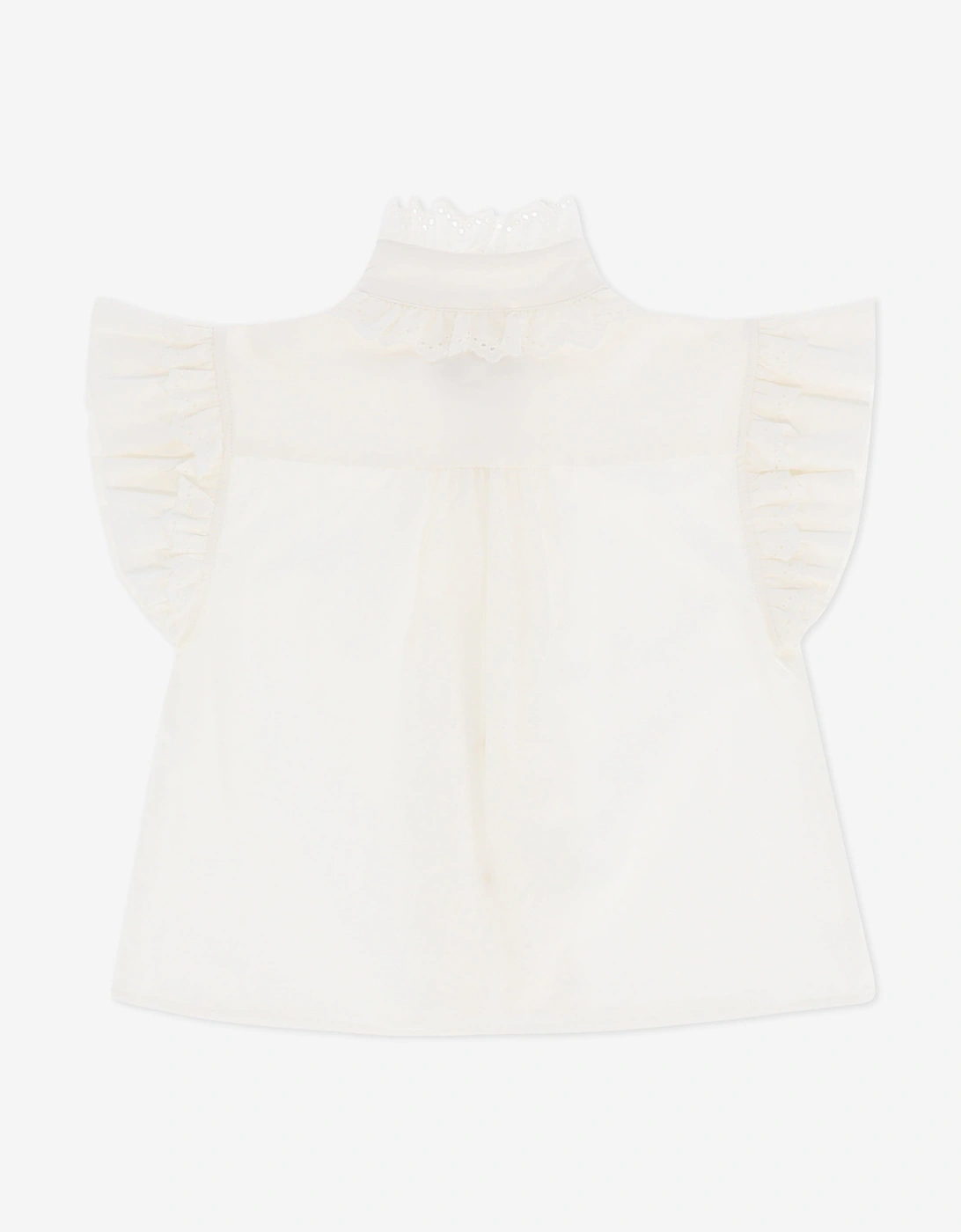 Angels Face Girls Neo Frill Blouse in White