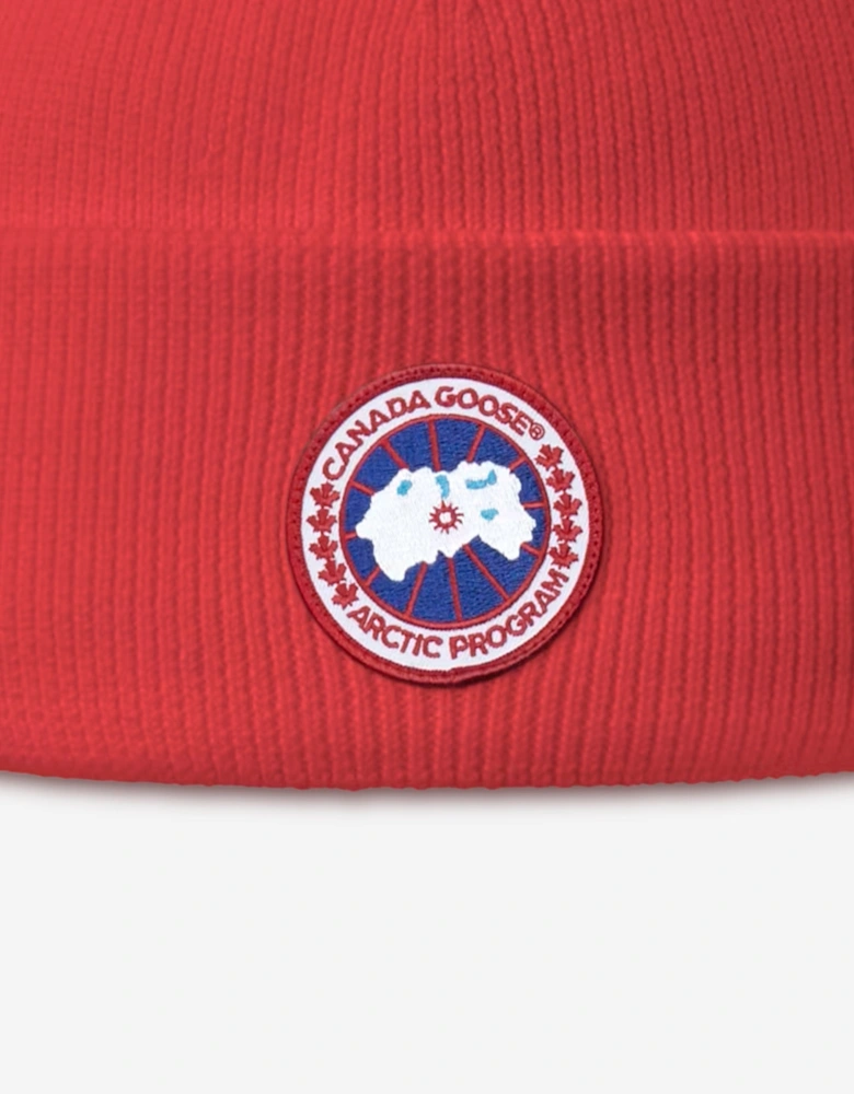 Kids Arctic Toque Beanie Hat in Red