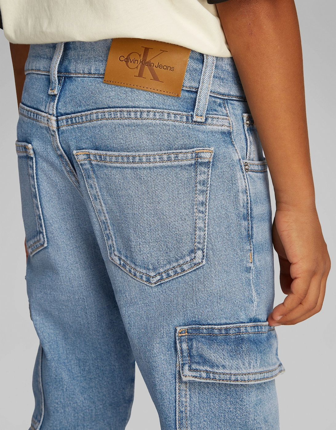 Boys Cargo Jeans in Blue