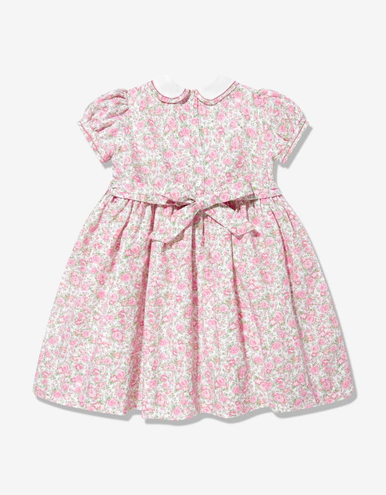 Girls Floral Dress in Pink