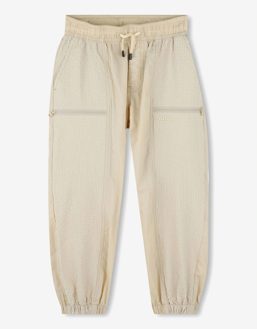 Hugo Boys Loose Track Trousers in Beige - Cream - Size: 4 years