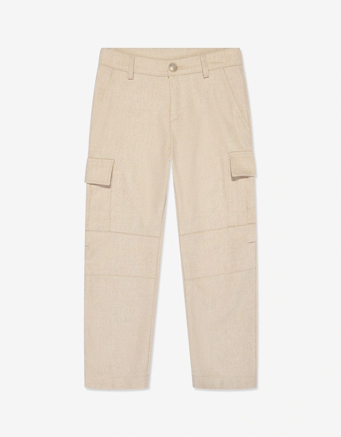 Boys Cargo Trousers in Beige, 6 of 5