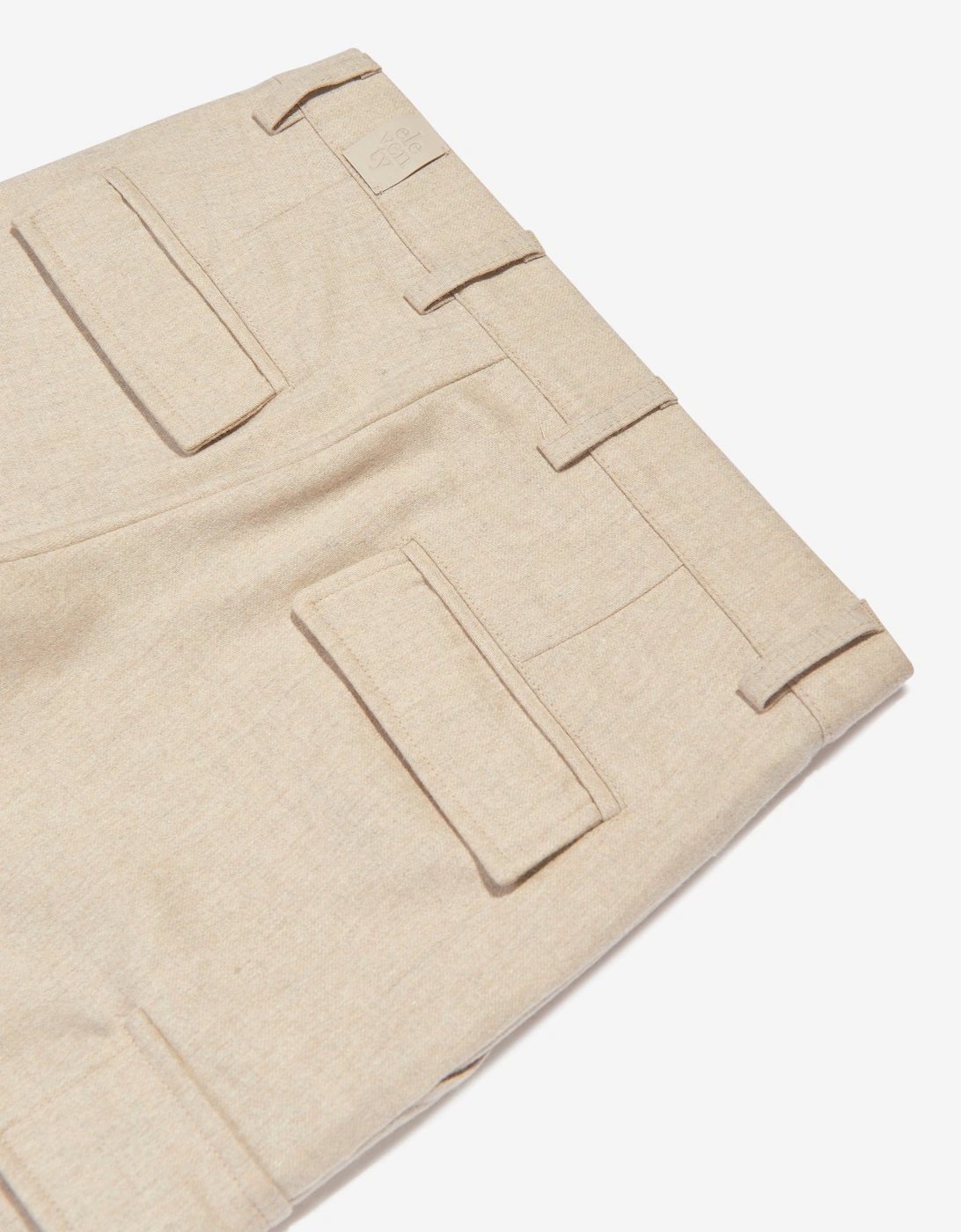 Boys Cargo Trousers in Beige